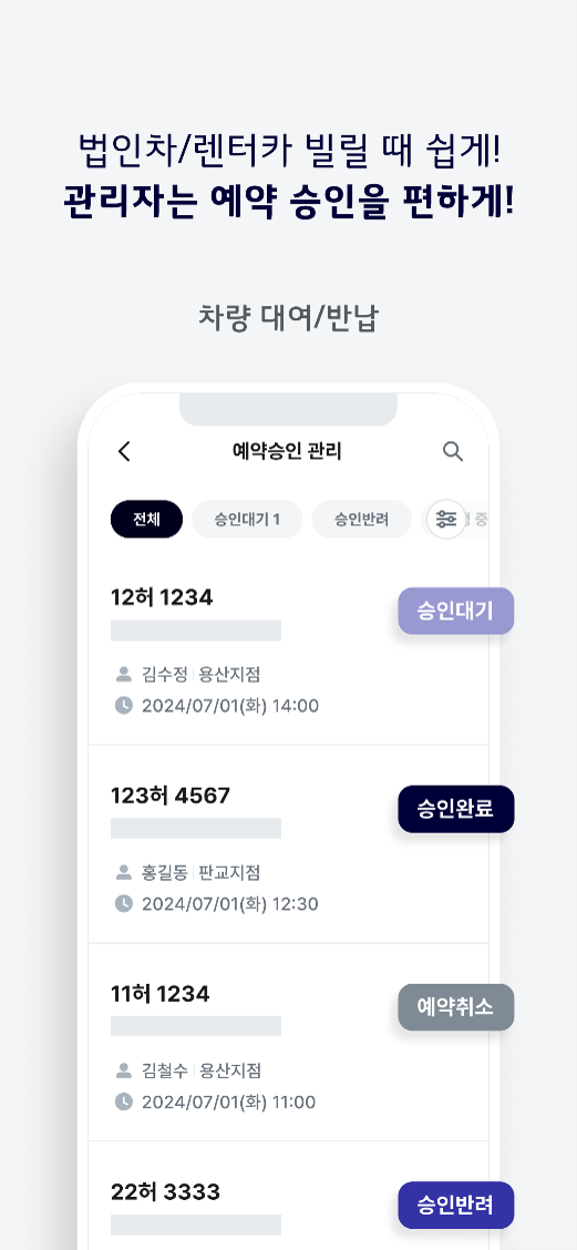 차량 대여/반납